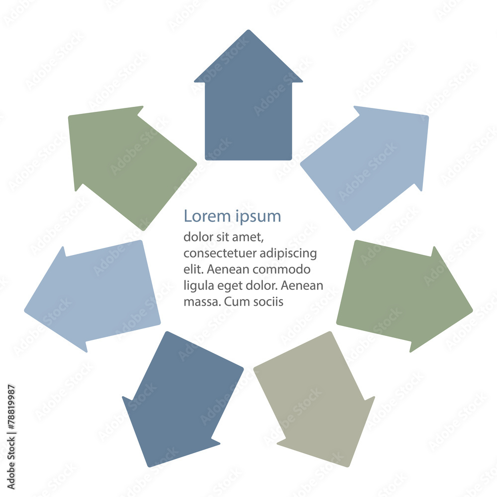 Infographics template with arrows Infographics template with arrows