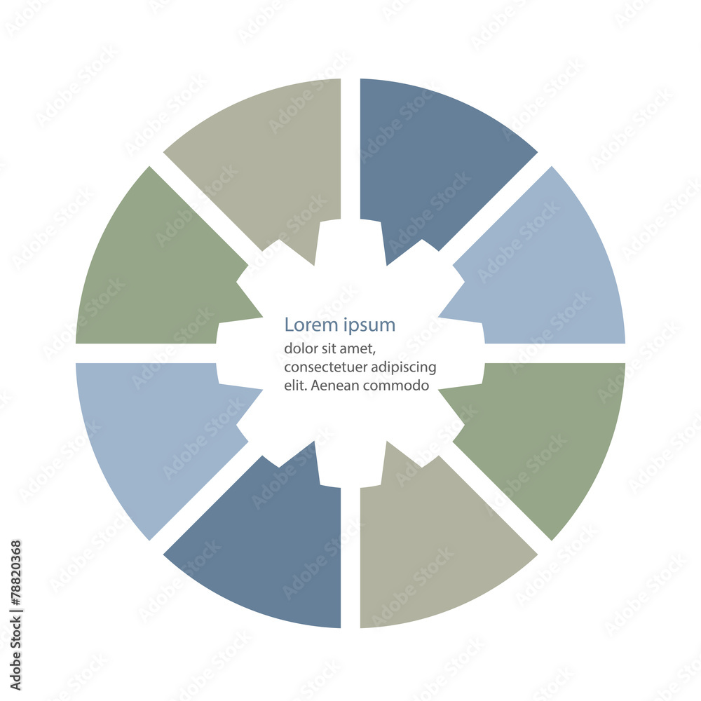 Circular infographics template for cycling diagram, graph, prese Circular infographics template for cycling diagram, graph, prese