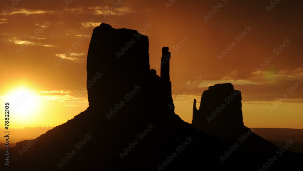 Time Lapse of Sunrise Monument Valley Utah