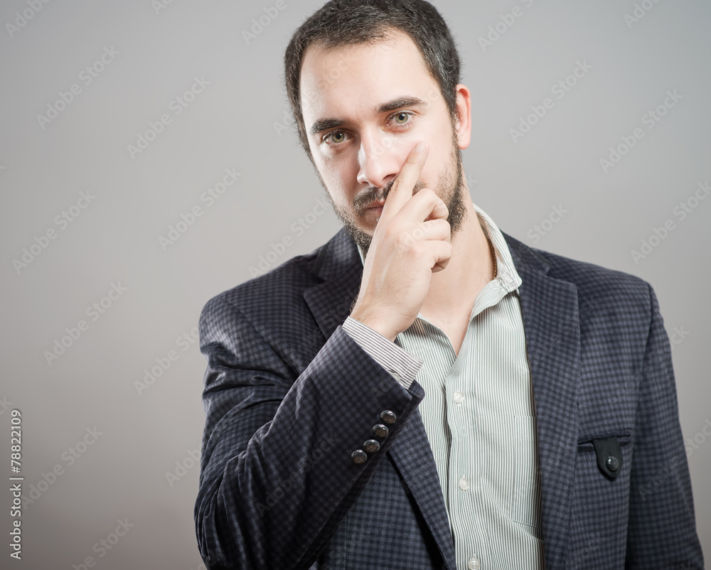 Portrait Of Thoughtful Young Man Portrait Of Thoughtful Young Man