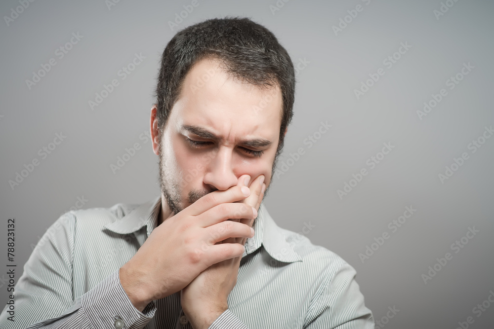 Toothache - suffering young man with teeth problems Toothache - suffering young man with teeth problems