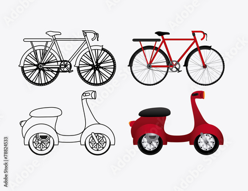 transport design, vector illustration