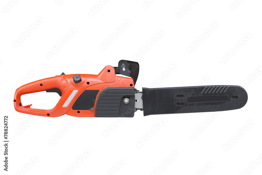 chainsaw isolated on a white background