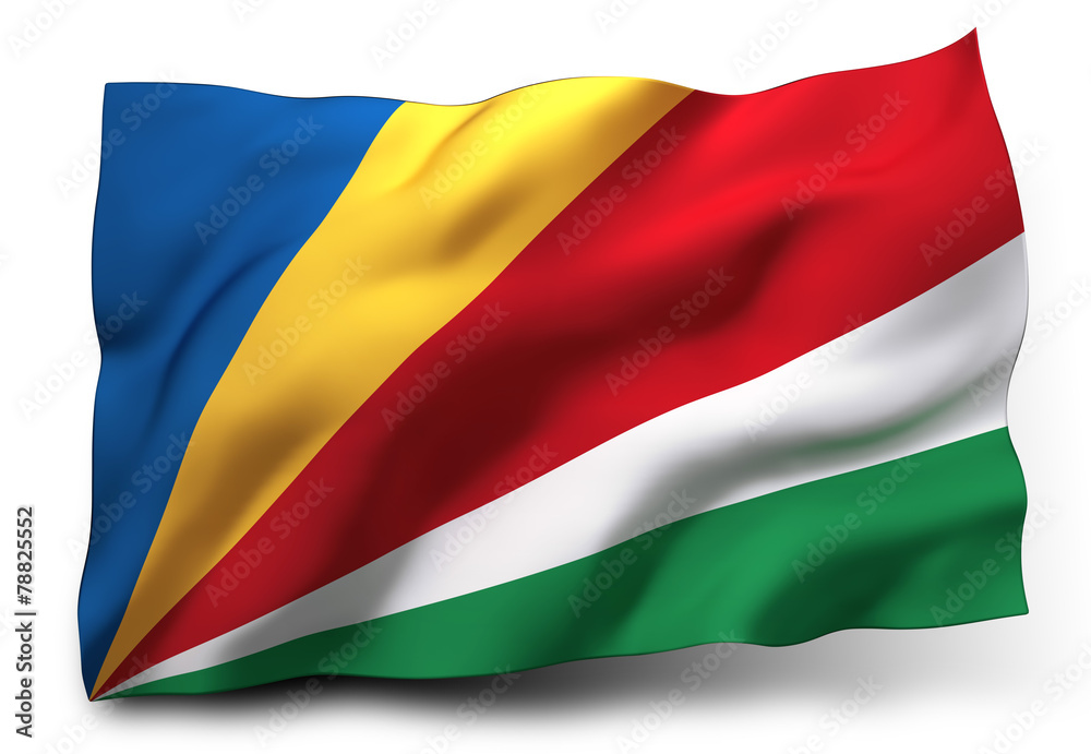 Fototapeta premium flag of Seychelles