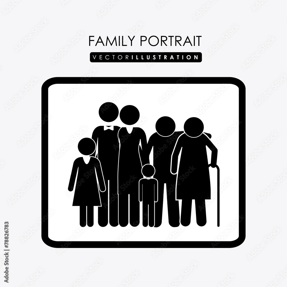 family portrait, design, vector illustration family portrait, design, vector illustration
