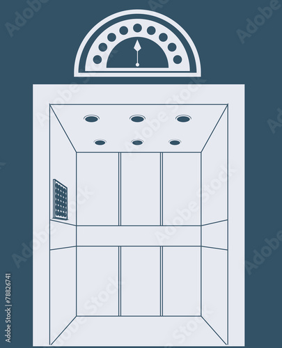 elevator design, vector illustration
