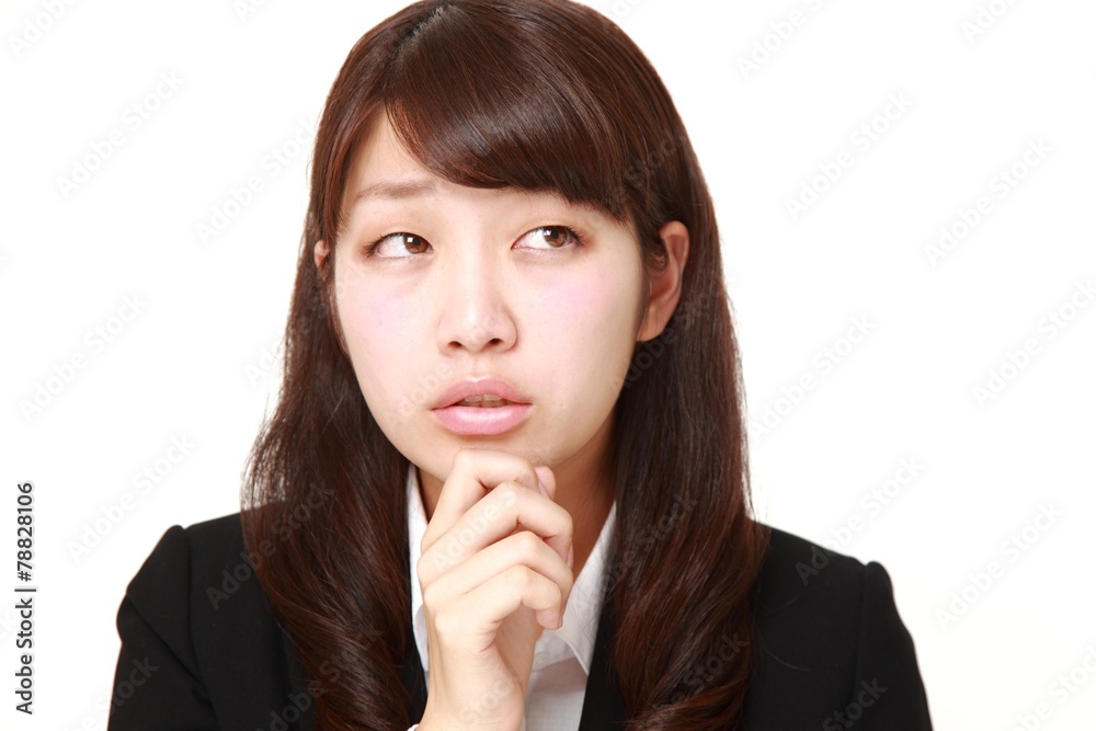 不吉な予感のするビジネスウーマン 不吉な予感のするビジネスウーマン