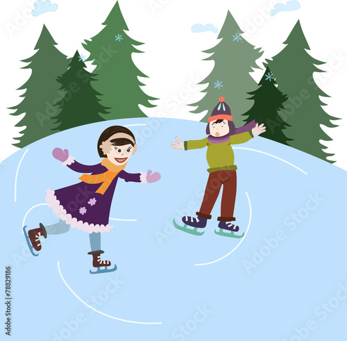 Iceskating kids