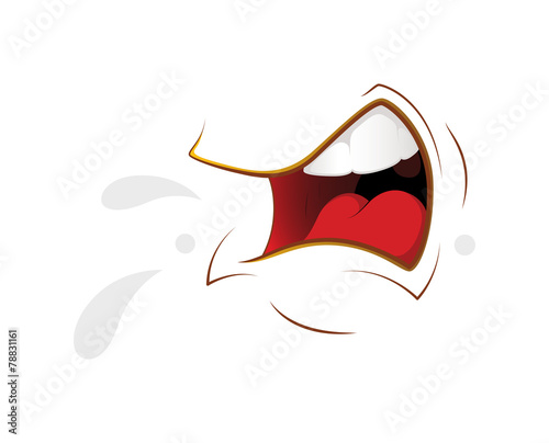 Shouting Mouth Expression