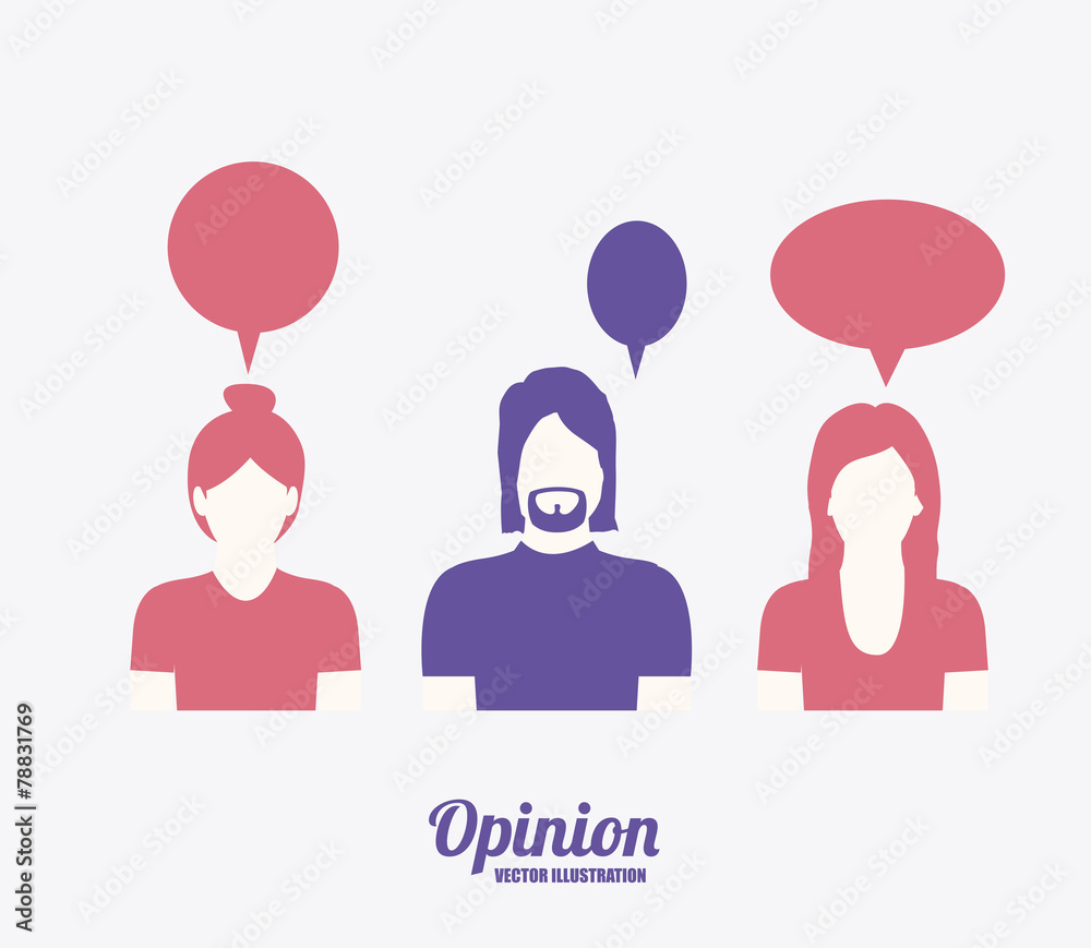 opinion desing vector illustration opinion desing vector illustration