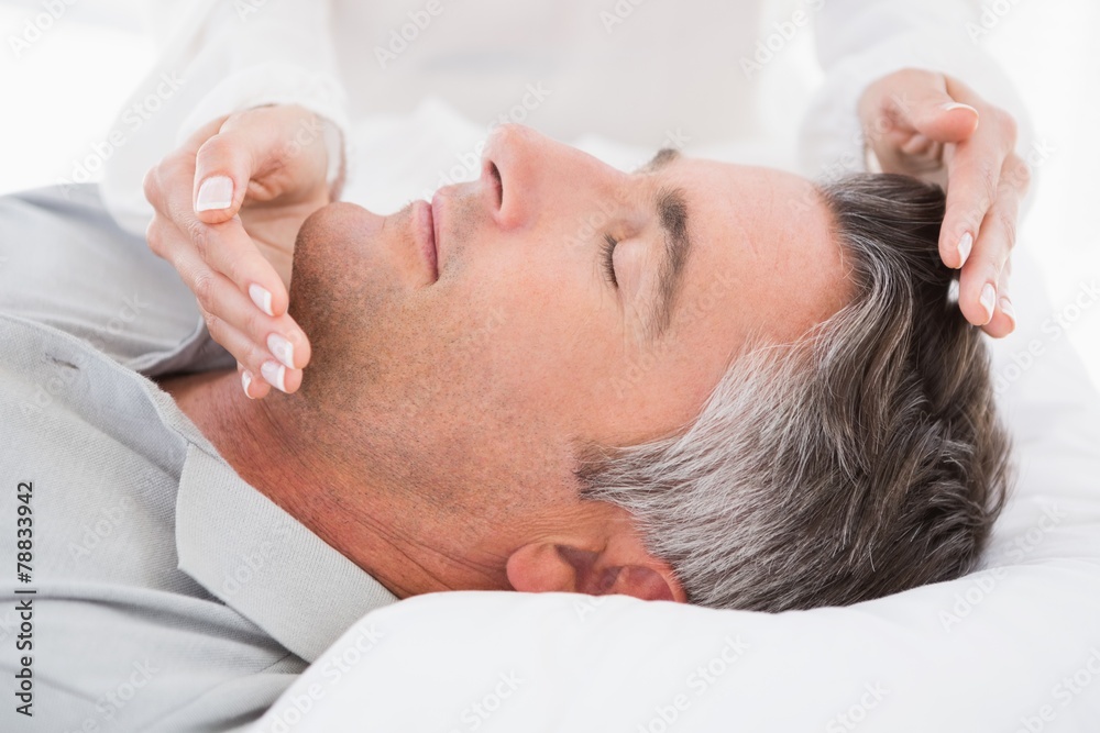 Therapist working with man Therapist working with man