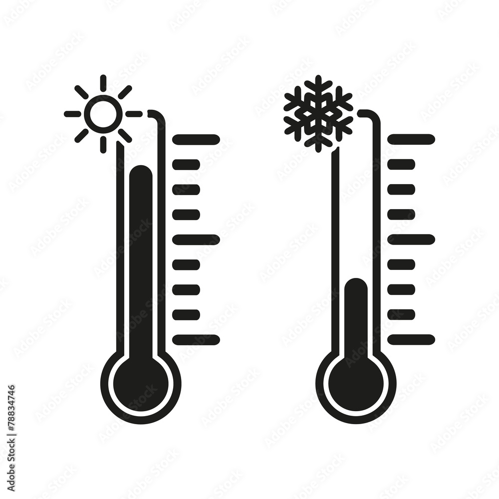 Thermometer High Low Vector & Photo (Free Trial)