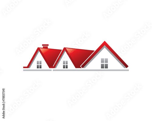 Tablou pe pânză Real Estate Roof Symbol