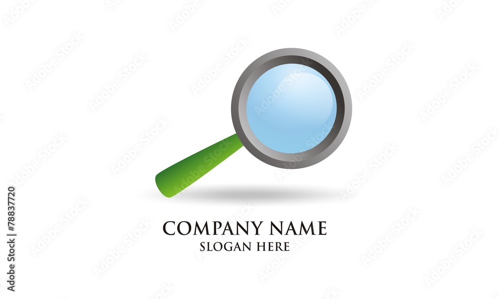 Magnificent loop search spy icon logo vector Magnificent loop search spy icon logo vector