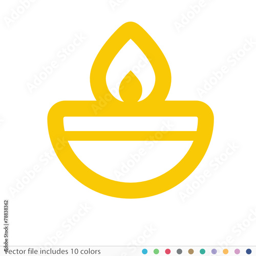Sticker Icon - Vector file includes all colors