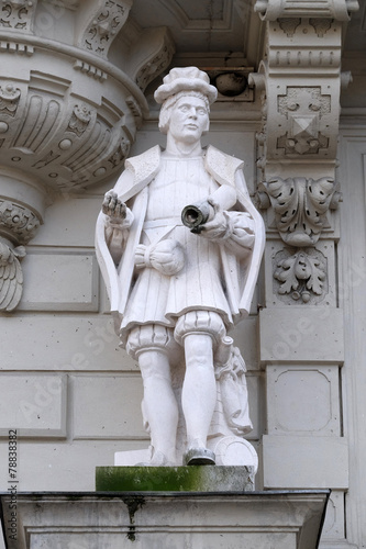 Statue of Art  City Hall  Graz  Styria  Austria