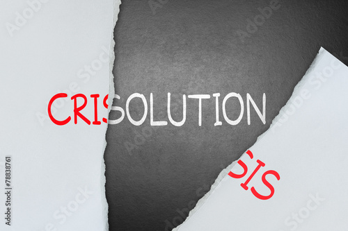 Find solution for crisis photo