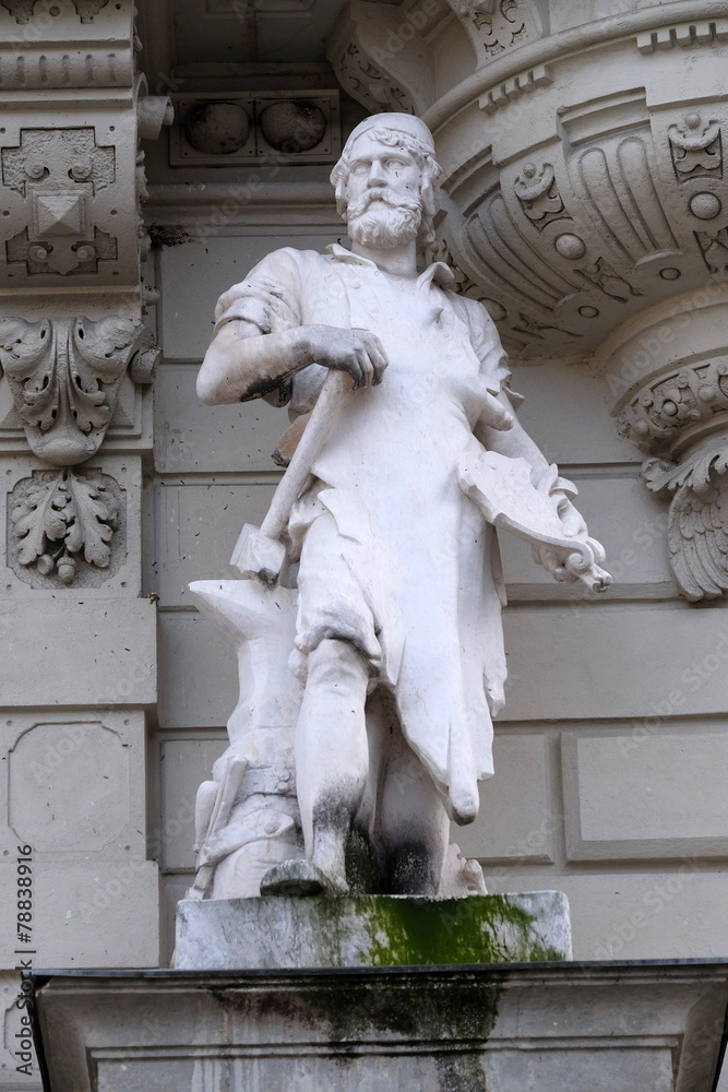 Statue of Industry, City Hall, Graz, Austria 