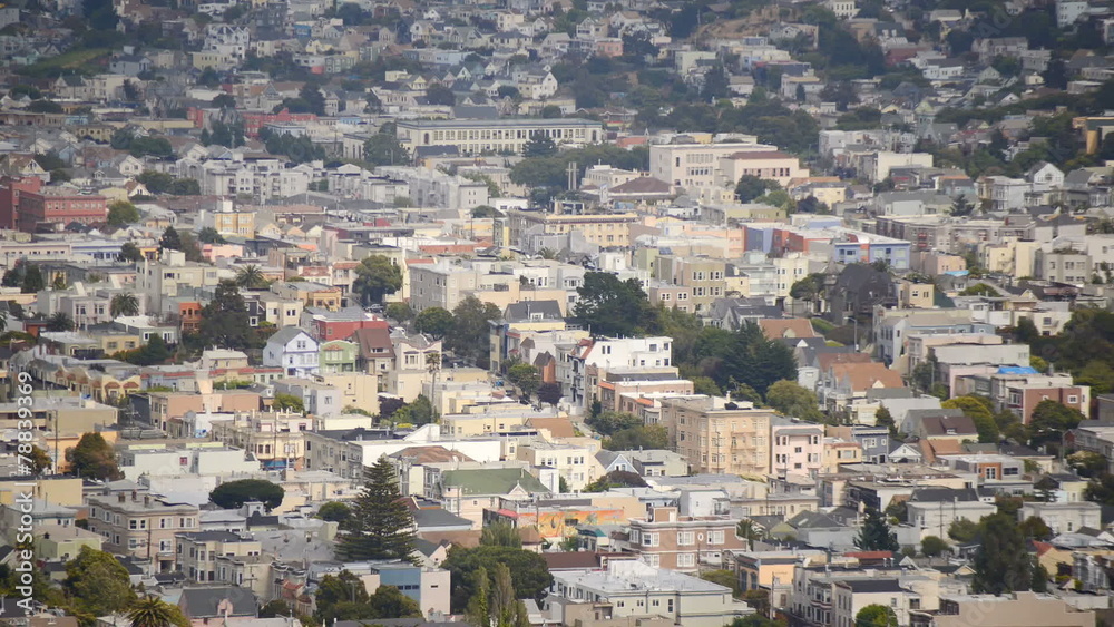 Cloud shadows pass over San Francisco Skyline - Time Lapse Cloud shadows pass over San Francisco Skyline - Time Lapse