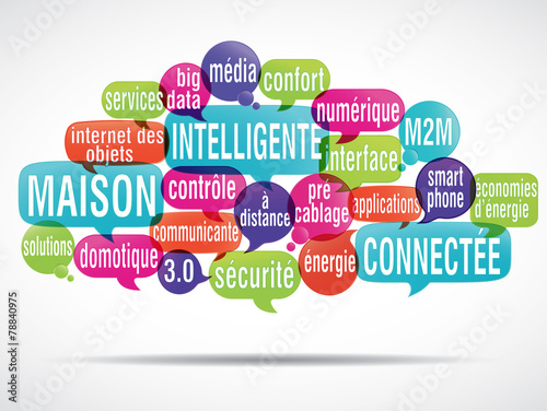 nuage de mots : maison connectée