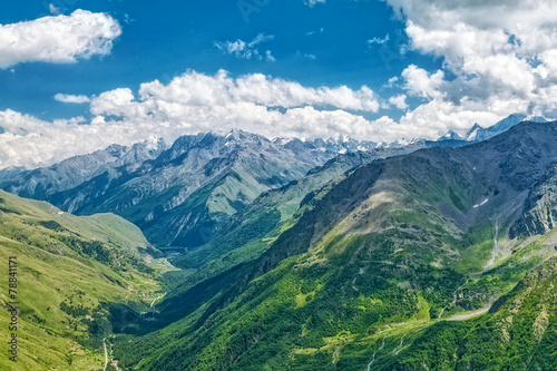 Mountain landscape. Caucasian National Park. Russia © Vitalez
