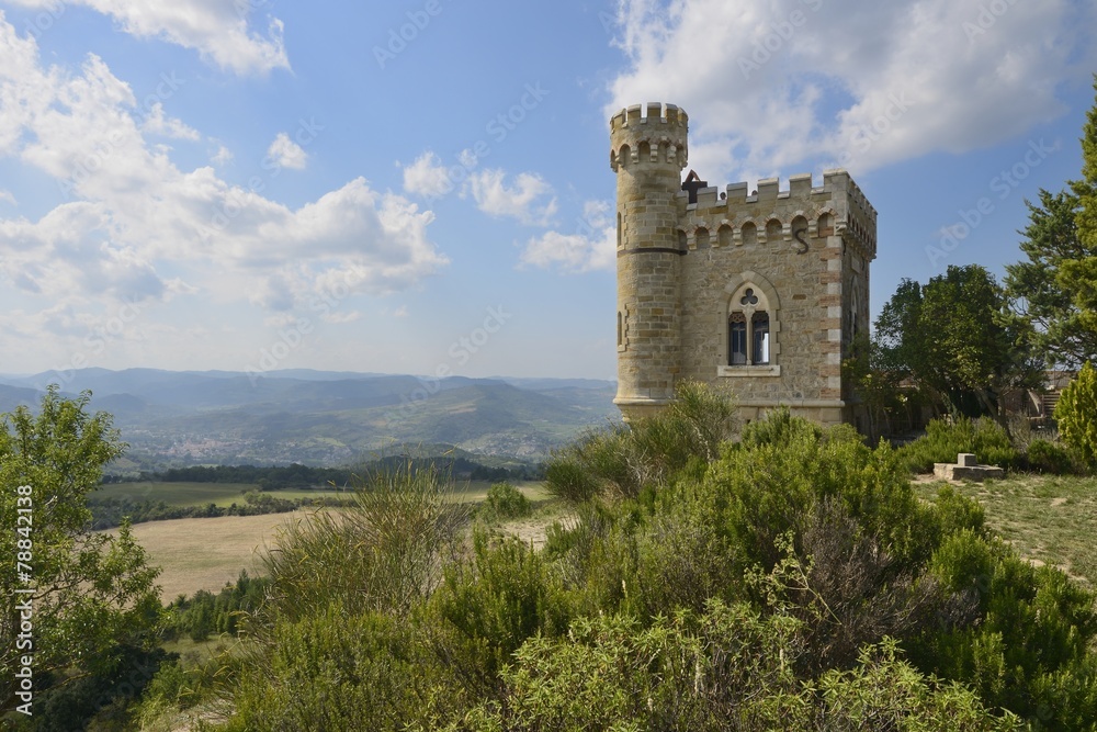Magdala tower, Rennes le Chateau, Languedoc, France
