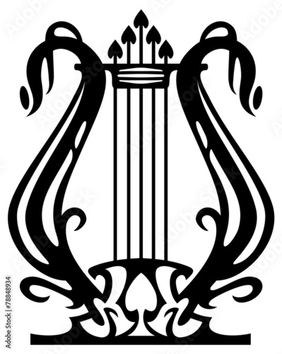 Lyra silhouette