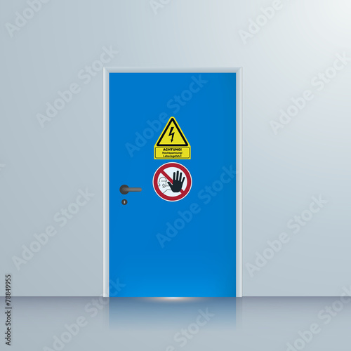 Tür zum Schaltraum, Schaltanlage