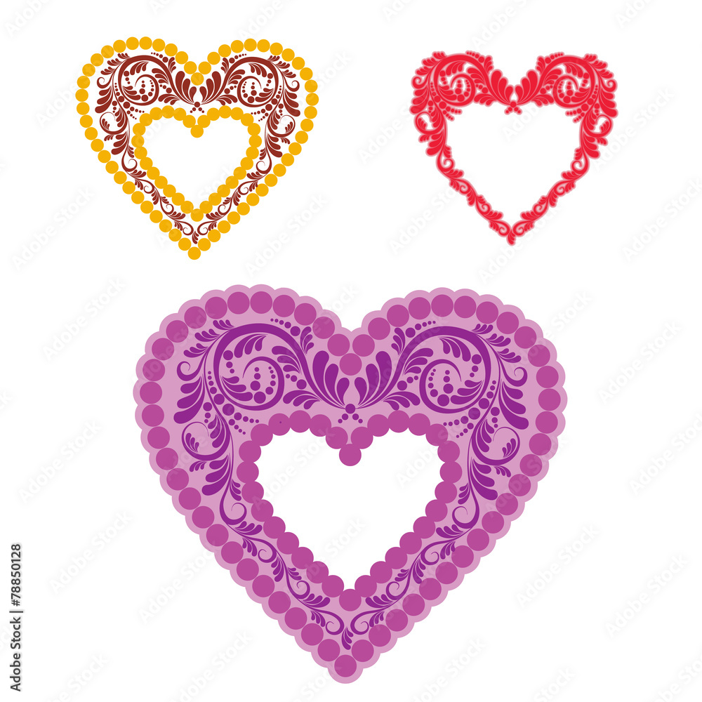 Decorative heart with a flourish Decorative heart with a flourish