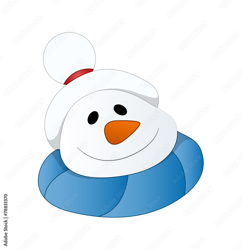 Happy Snowman Face Happy Snowman Face