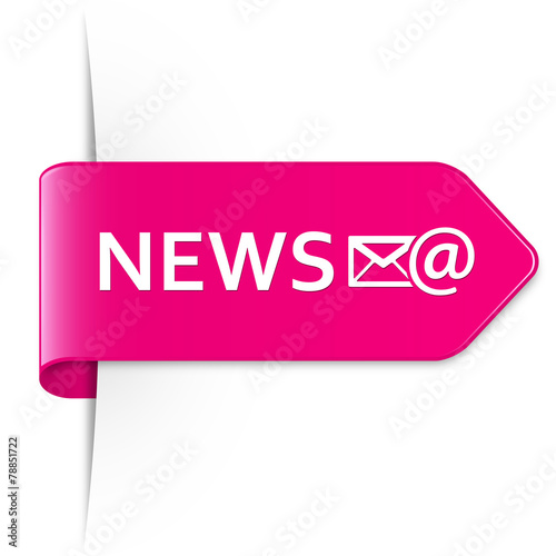 Long pink arrow sticker – NEWS
