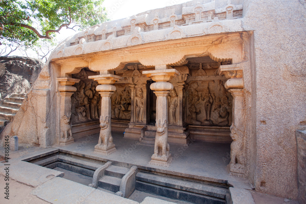 Varaha Cave Temple in Mamallapuram (Mahabalipuram) - India