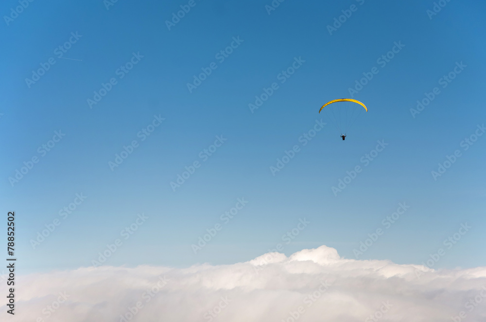 Paragliding on Teide Mountain. Tenerife Paragliding on Teide Mountain. Tenerife