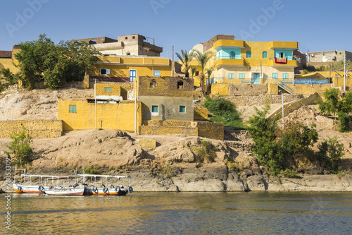 Nubian traditional village, lake Nasser (Egypt)