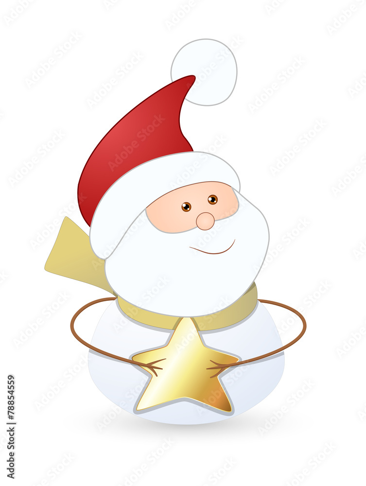 Santa Claus with Gold Star Santa Claus with Gold Star
