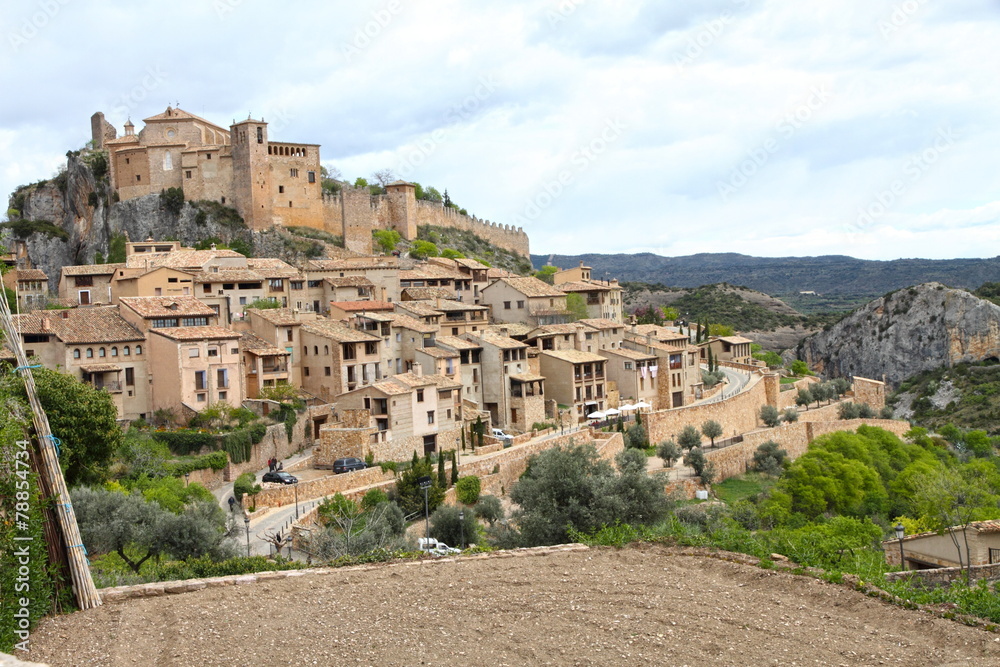 Alquezar village, Sierra de Guara, Huesca, Aragon, Spain