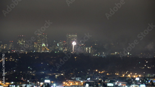 Wallpaper Mural Time Lapse Overview of 4th July Fireworks in Los Angeles Torontodigital.ca