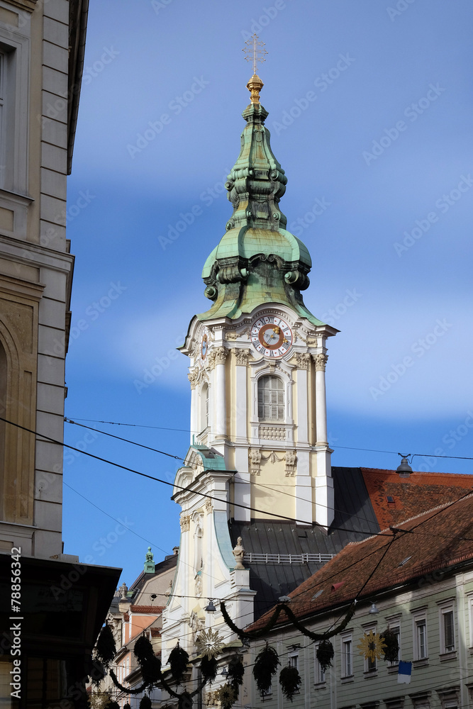 Fototapeta premium Parish Church of the Holy Blood in Graz, Styria, Austria 