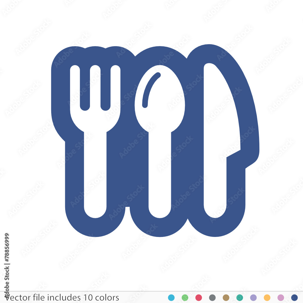 Fototapeta premium Sticker Icon - Vector file includes all colors