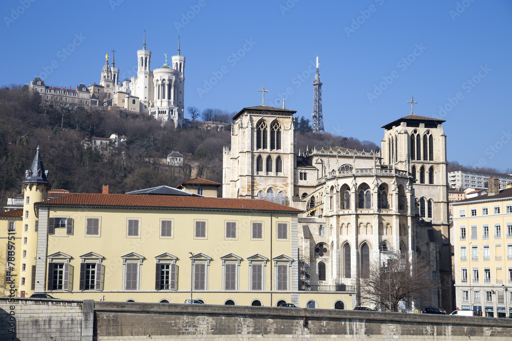Cathedral Saint-Jean-Baptiste and Saint-Jean Library Fourviere