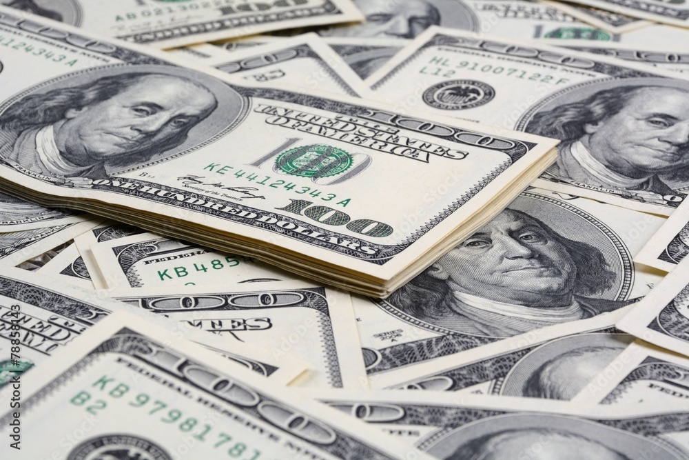 Dollar bank note money background