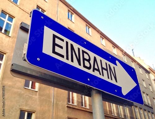 Einbahn photo