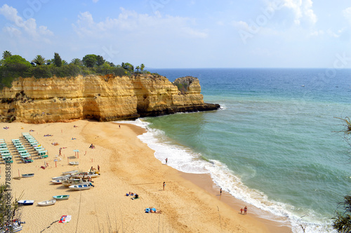 Senhora Da Rocha Beach in Portugal