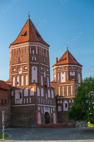 Medieval castle in Mir  Belarus