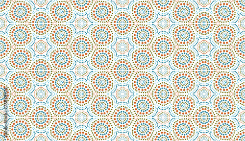 Abstract seamless pattern in Moroccan style, vector background