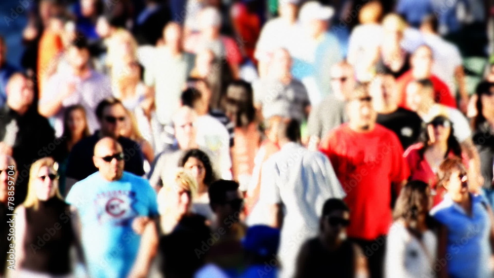 custom made wallpaper toronto digitalBusy Crowded Metropolitan Sidewalk