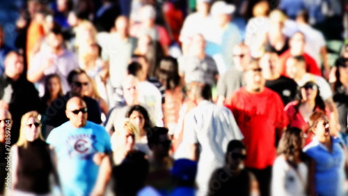 Wallpaper Mural Busy Crowded Metropolitan Sidewalk Torontodigital.ca