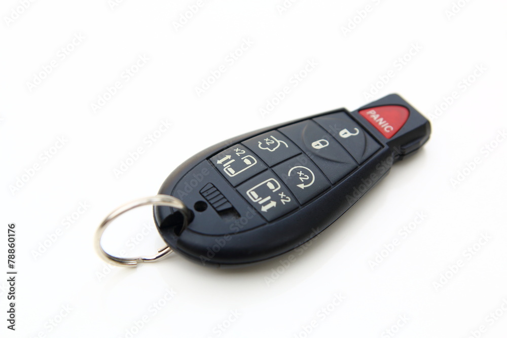 Car key remote isolated Car key remote isolated