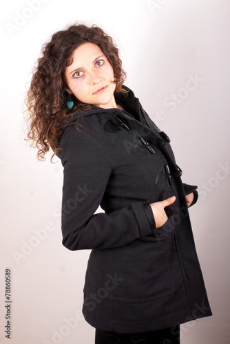 Girl with coat
