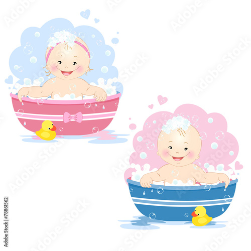 Bathing babies